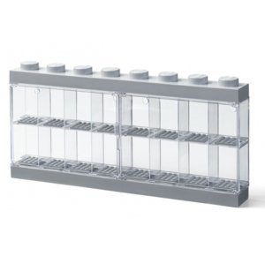 LEGO sběratelská skříňka na 16 minifigurek - šedá
