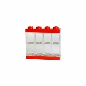 LEGO sběratelská skříňka na 8 minifigurek - červená