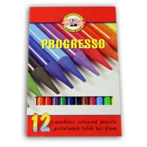 Koh-i-noor Pastelky Progresso dlouhé - 12 barev