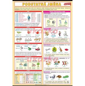 Podstatná jména - určujeme - výukový plakát XL
