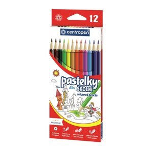 Centropen Školní pastelky - sada 12 barev