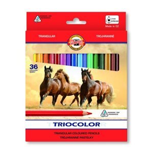 Koh-i-noor pastelky TRIOCOLOR 3145, 36 barev