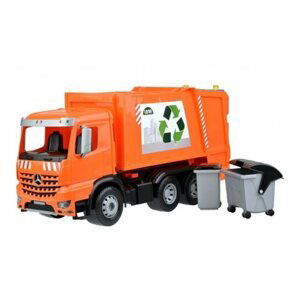 Auto popelář plast 53cm Mercedes Arocs, v krabici 54x 26x 20 cm