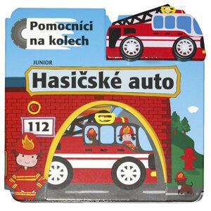 Hasičské auto - Pomocníci na kolech + dřevěné, ekologicky nezávadné autíčko - kolektiv autorů