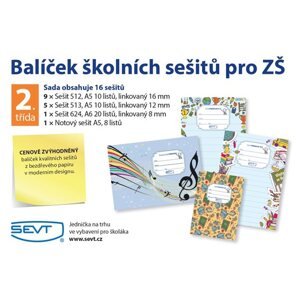 Balíček školních sešitů pro 2. třídu ZŠ