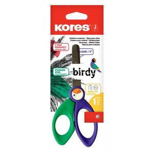 Kores Dětské nůžky Birdy 12,5 cm - mix barev