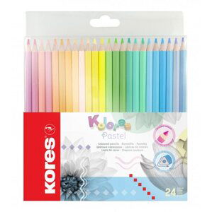 Kores Trojhranné pastelky Kolores Pastel 3 mm, 24 barev