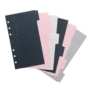 Filofax Rozřazovače pro diář a clipbook Confetti, osobní