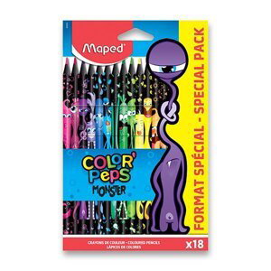 Pastelky MAPED Color´Peps MONSTER - 18 barev