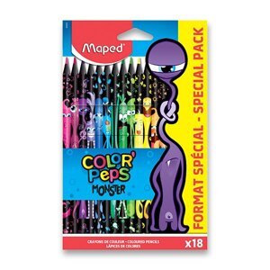 Pastelky MAPED Color´Peps MONSTER - 18 barev