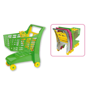 Androni Nákupní vozík se sedátkem - mix barev