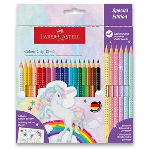 Pastelky Faber-Castell Colour Grip Unicorn, 24 ks