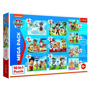 Puzzle Paw Patrol Tlapková Patrola 10 v 1 - Spolehlivý tým