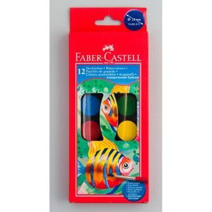 Vodové barvy Faber-Castell - 24mm, 12 barev