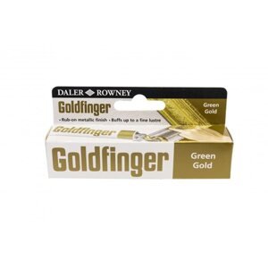 Umělecká metalická pasta Daler-Rowney Goldfinger, 22 ml - zelenozlatá