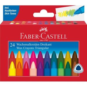 Voskovky Faber-Castell trojhranné, 24 ks