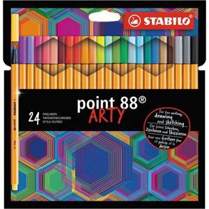 STABILO point 88 Jemný liner ARTY - sada 24 barev