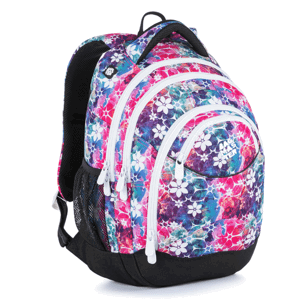 Studentský batoh Bagmaster - ENERGY 21 A PINK/WHITE/TURQUOISE