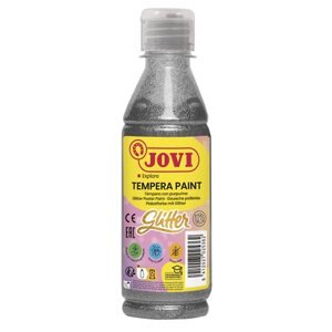 Temperová barva JOVI PREMIUM 250 ml, glitrová - Stříbrná