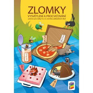 Zlomky – vysvětlení a procvičování pro 4. a 5. ročník - pracovní sešit (barevný)