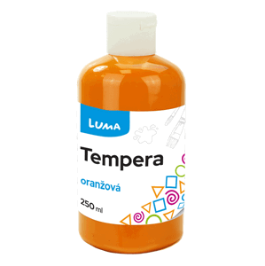 Temperová barva LUMA, 250 ml - oranžová