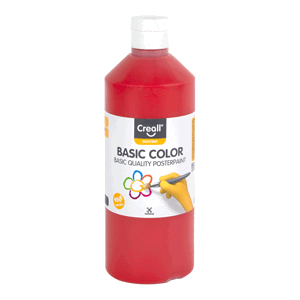 Temperová barva Creall 500 ml - základní červená