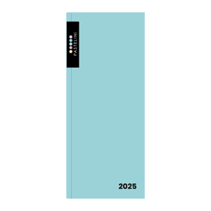 Oxybag Diář 2025 PVC kapesní měsíční - PASTELINI modrá