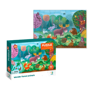 Puzzle Lesní zvířata/ zvířátka - 60 dílků