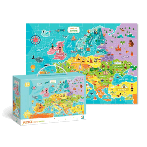 Puzzle Mapa Evropy - 100 dílků