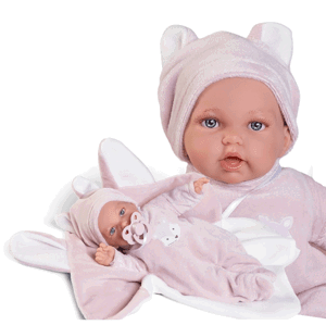 Antonio Juan 12439 PETIT - realistická panenka s měkkým látkovým tělem - 27 cm