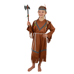 Dětský kostým indiánka s čelenkou a peřím S