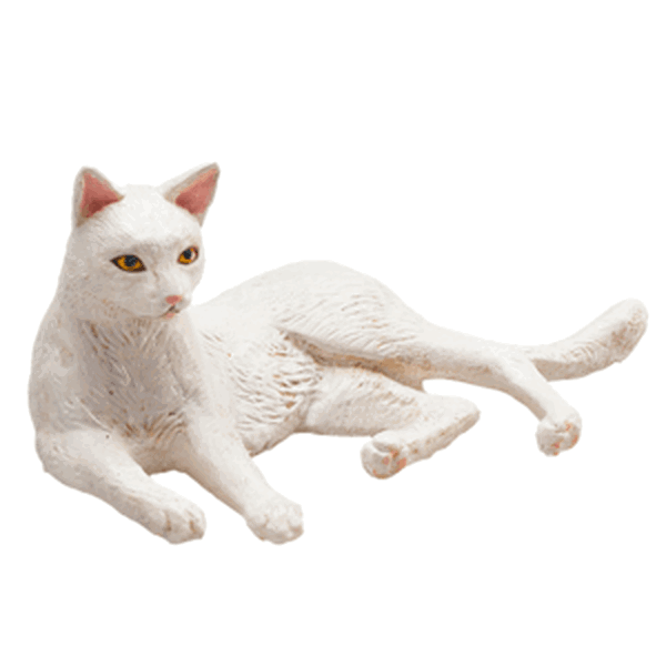 Animal Planet Kočka bílá ležící