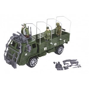Dudlu Auto vojenské plastové 31cm herní set se 3 figurkami a doplňky
