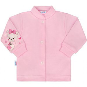Kojenecký kabátek New Baby medvídek růžový