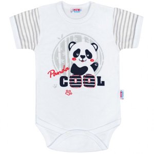 Kojenecké body s krátkým rukávem New Baby Panda