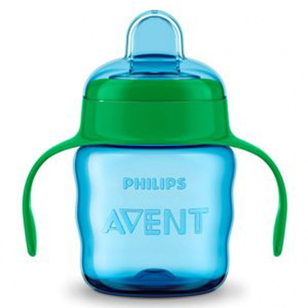 Philips AVENT hrneček pro první doušky Classic 200 ml s držadly Modrý