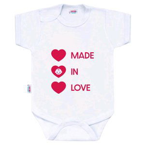 NEW BABY Body s potiskem MADE IN LOVE