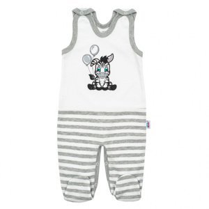 NEW BABY Kojenecké bavlněné dupačky Zebra exclusive