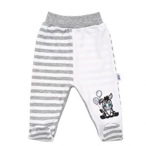 NEW BABY Kojenecké bavlněné polodupačky Zebra exclusive