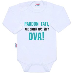 New Baby Body s potiskem Pardon tati ...máš šéfy dva!