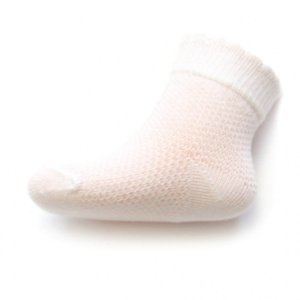 New Baby Kojenecké ponožky se vzorem bílé