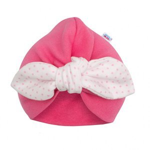 New Baby Dívčí čepička turban For Girls dots