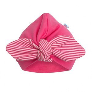 New Baby Dívčí čepička turban For Girls stripes