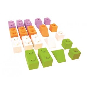 Bigjigs Toys dřevěné Spojkostky - Basic set