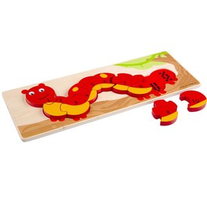 Bigjigs Toys počítací puzzle housenka