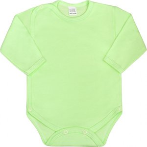 NEW BABY Kojenecké body celorozepínací Classic zelené