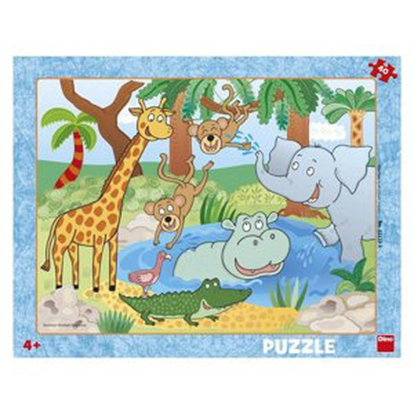 Dino Puzzle Zvířátka v Zoo 40 dílků