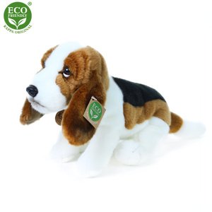 Plyšový basset 27 cm ECO-FRIENDLY