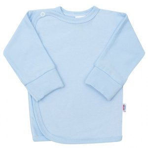NEW BABY Kojenecká košilka s bočním zapínáním New Baby světle modrá