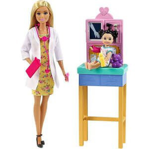 Barbie Povolání herní set dětská doktorka blondýna